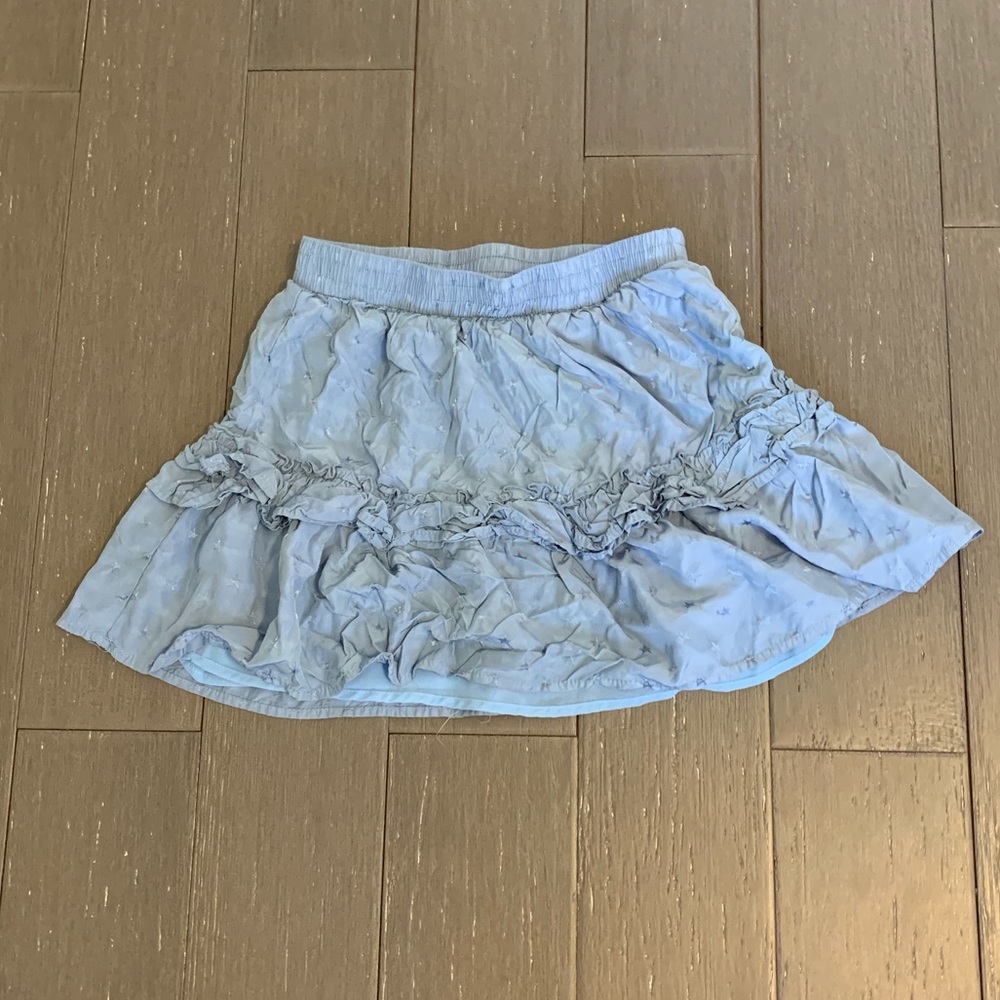 light blue ruffled star skirt